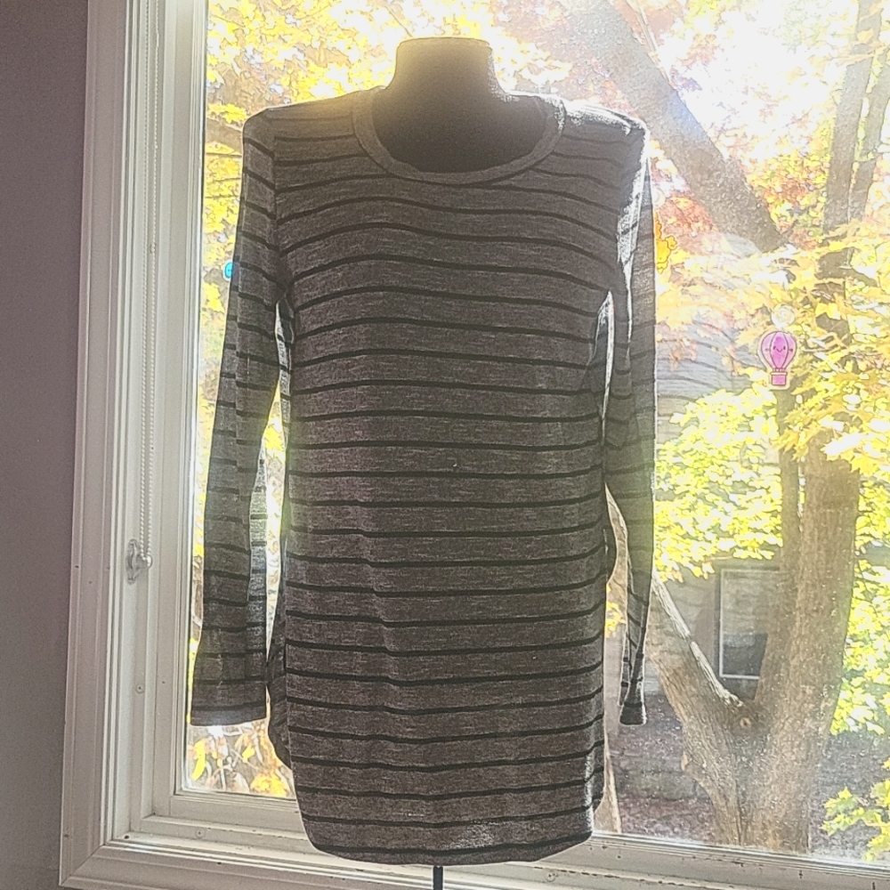 Stripe tunic shirt